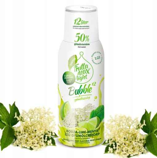 FRUTTAMAX Limetkovo - mätový sirup 500 ml na 12 litrov