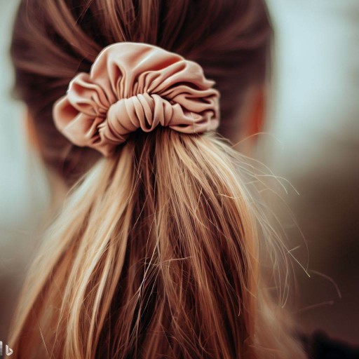 Vlasové elastické scrunchies scrunchies, matné, tyrkysové, veľké, nariasené, XL