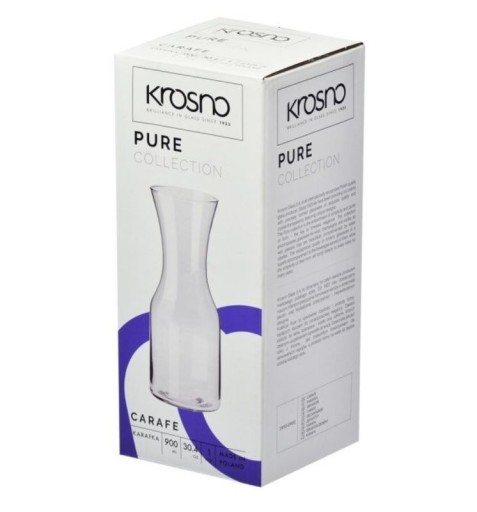 Karafa na vodu na šťavu PURE Krosno 900 ml