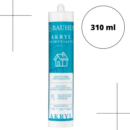 AKRYL stavebný biely akrylový tmel Bauhus