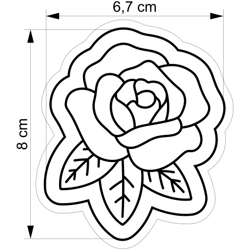 VEĽKONOČNÁ formička Vykrajovačka na perníčky EASTER Flower Rose 8cm
