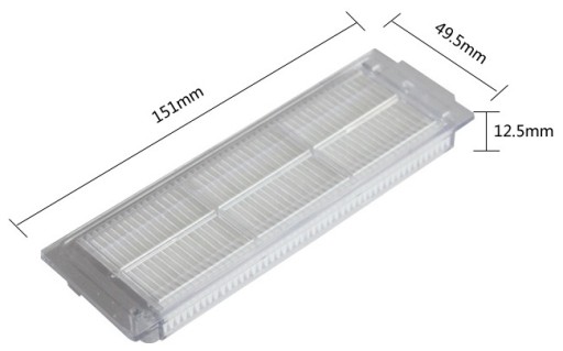 2x Filter pre Xiaomi Mi Robot Vacuum Mop Pro, P, 2 Pro, S10, Viomi v3, v2, SE