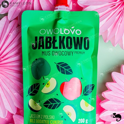OWOLOVO ovocné bez cukru 100% JABLKO - JABLKO JABLKO 200g