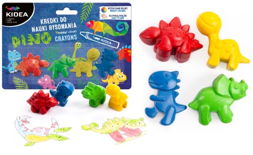 Pastelky pre batoľatá, aby sa naučili kresliť DINOSAURY