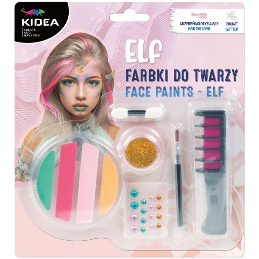 FARBY NA TVÁR 4 farby ELF KIDEA