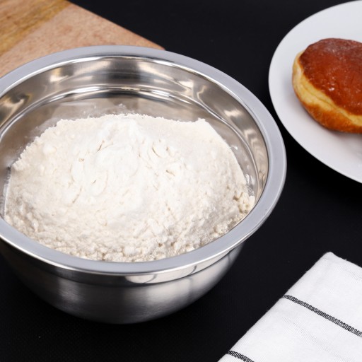 KOVOVÁ MISKA z nehrdzavejúcej ocele, 2,3l, na kuchynské koláče a šaláty, 20 cm