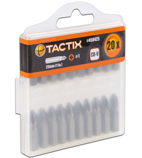 Sada 20 bitov pre skrutkovač PZ-1 TACTIX