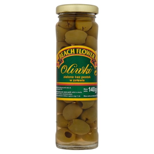 Plážový kvet Zelené olivy bez semien 140g