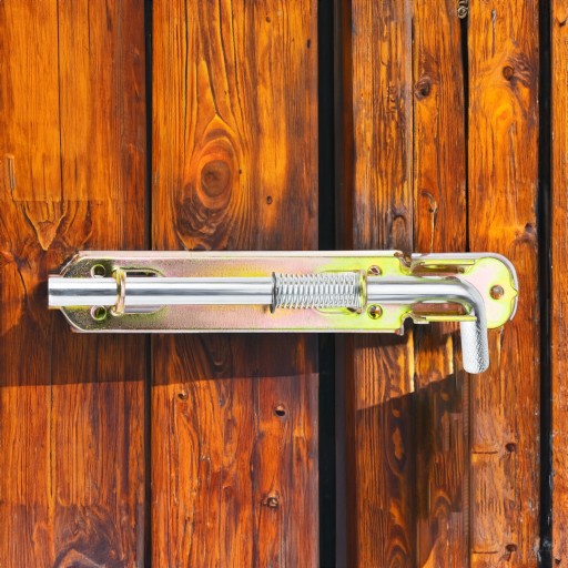 GATE LOCK s pružinou 180 mm, odpružený pre bránu s visiacim zámkom