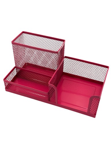 Pen&GO Organizér na pero na stôl sieťovaný box na náradie PG9058 Pink