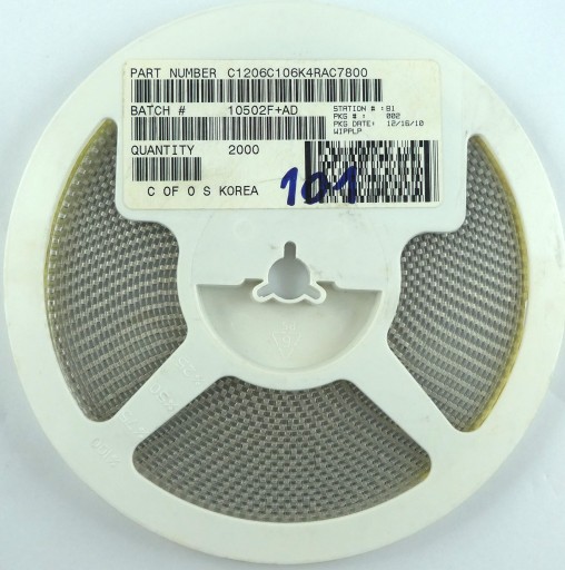Keramické 10uF 16V DC 10% 100ks.