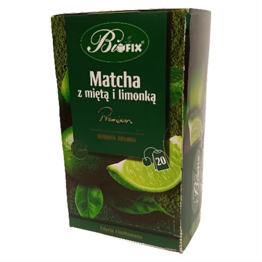 Čaj MATCHA s obálkami Mäta a Limetka 40 Bifix
