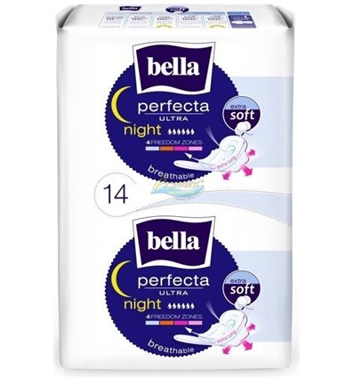 Bella Perfecta Ultra Night hygienické vložky 14 ks
