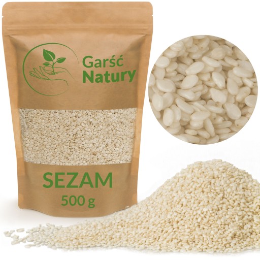 SEZAMOVÉ SEMIENKA Biele lúpané SEMENÁ KVALITA 500g Čisté