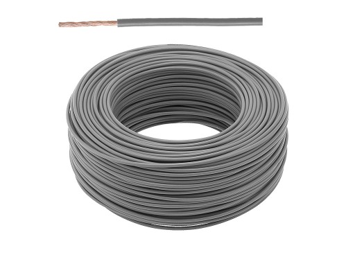 LgY kábel 1x1mm H05V-K sivý (2m)