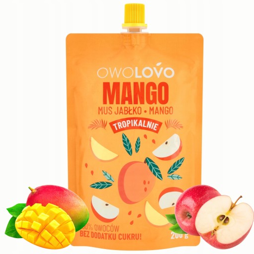 OWOLOVO jablko MANGO 200 Tropická pena pre deti