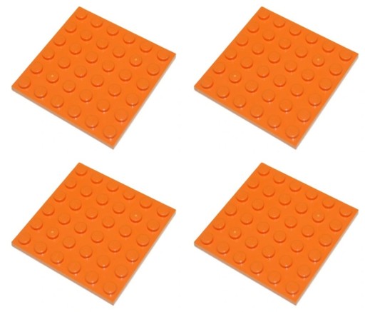 LEGO 3958 TANIER 6x6 oranžová (20g) 4 ks.