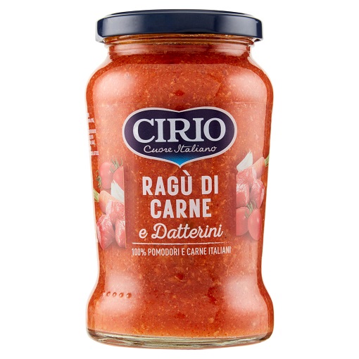 Cirio Ragu Carne Datterini - paradajková omáčka s hovädzím mäsom 350g
