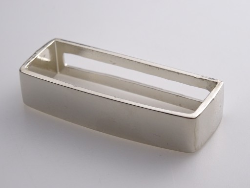 Pútko na opasok 40 mm / 4 cm strieborné