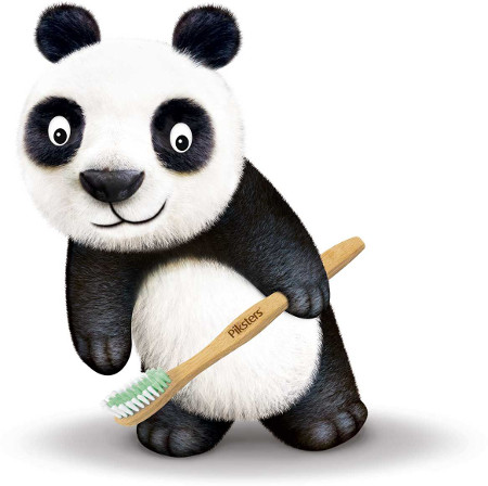 Bambusová zubná kefka PIKSTERS Bamboo CLASSIC KIDS