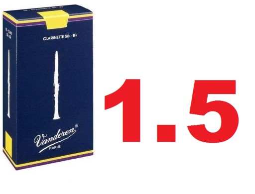 VANDOREN Bb klarinetový plátok, tvrdosť: 1,5