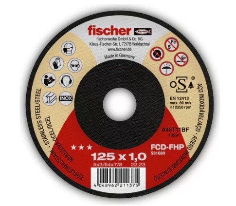 FISCHER Kotúč rezný FCD-FHP 125x1 00531689