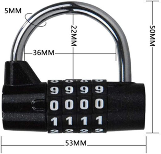 KOMBINOVANÝ VISNÝ ZÁMOK KOMBINOVANÝ CYLINDER VALEC VARIABILNÝ KÓD PRE K7 BATOŽINOVÝ KUFOR, OCEL