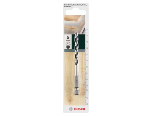 Vrták do dreva 5mm HSS-CV 6-bodový BOSCH