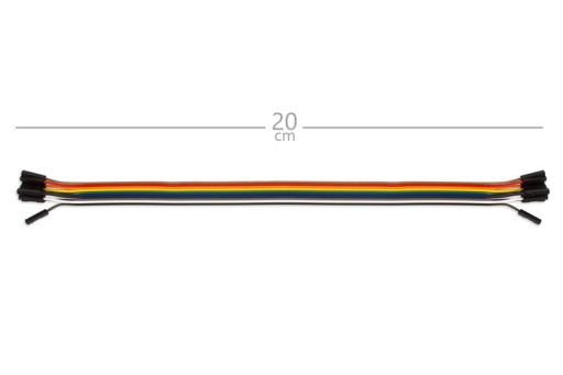 Drôty káble Prepojky samice - samice 20cm 10 ks