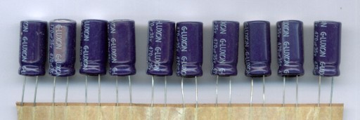 470uF 35V 470 µF 35V 85C G-LUXON (10 KS) ELEKTROLYTICKÝ KONDENZÁTOR