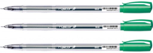 Gélové pero Rystor Gz-031 Farba zelená x3