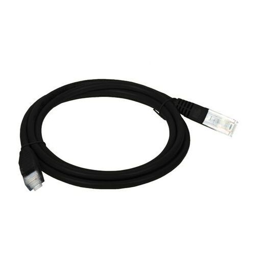 2m krútená dvojlinka, kategória 5e, ukončená RJ45 UTP, čierna
