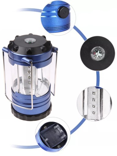 SURVIVAL LED KAMPAŇOVÁ LAMPA PRE STAN DO GARÁŽE Pivnica 3W COB
