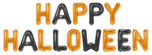 FÓLIOVÉ BALÓNY HAPPY HALLOWEEN Nápis na stene