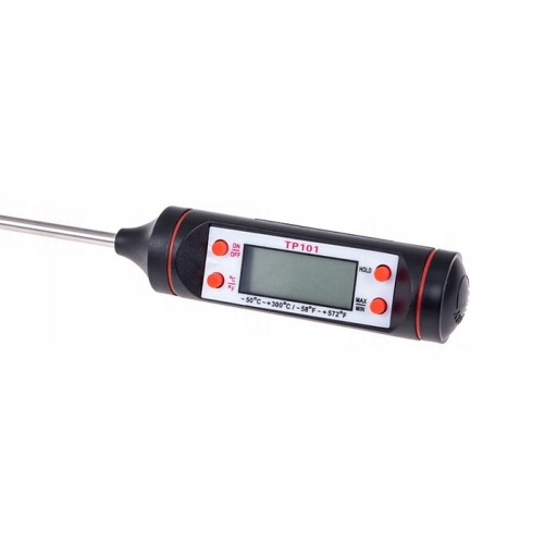 DIGITÁLNY LCD KUCHYNSKÝ TEPLOMER NA MÄSO, KOLÁČKY, VÍNO, GRIL
