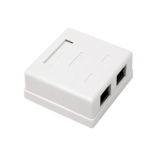 Zásuvka STP cat.5e na povrch 2xRJ45 ALANTEC