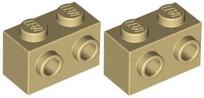 LEGO Brick 1x2 tably béžová (11211/6024495) x2