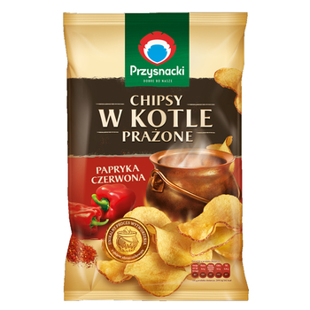 Przysnacki Chips v kotlíku, pražená paprika, 125g