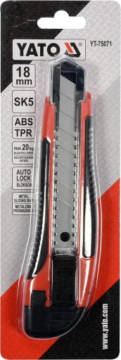 Nôž s lámacou čepeľou 18mm Yato OS7