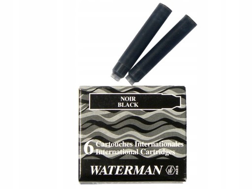 NÁPLŇKY PER WATERMAN 6 KS, SILNÁ ČIERNA