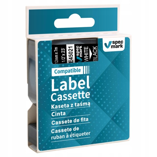 Páska pre DYMO D1 45021 12mm/7m čierno/biela