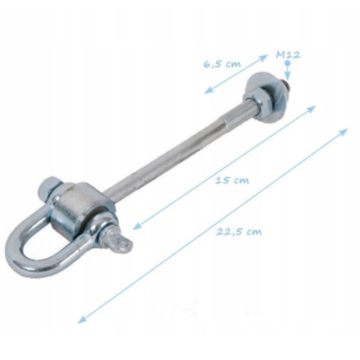 Držiak Montáž Hojdačky Záves D M12 140 mm