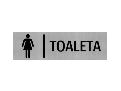 Gravírovaný tanier DÁMSKE WC GRAVÍR