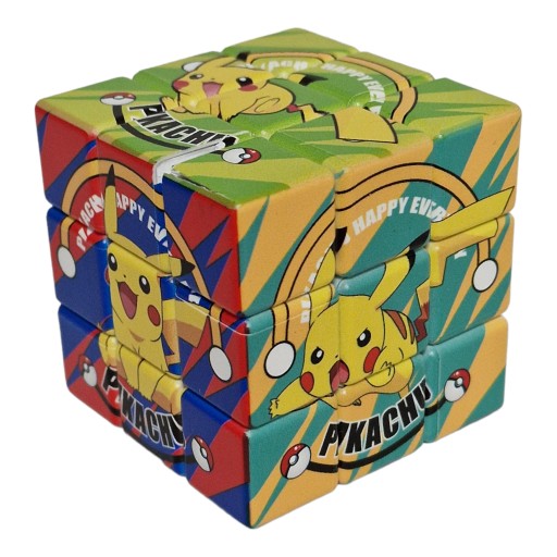 Logická kocka na riešenie Pokémona Pikachu 3x3x3 - ideálna pre fanúšikov