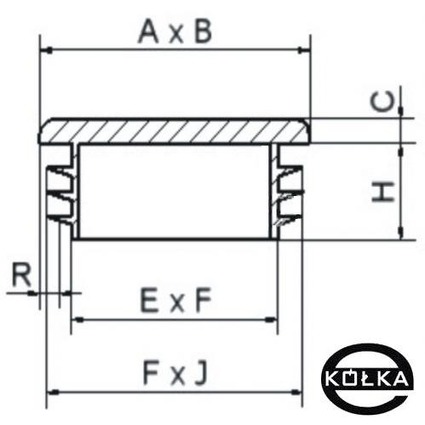 ZÁSTRČKY 15x25mm 10 ks. OBDŽNÍKOVÁ ZÁSTRČKA