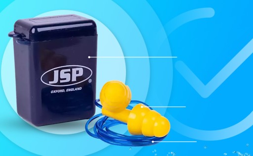 Štuple do uší JSP MaxiFit PRO v krabičke so šnúrkou