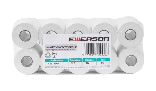 Termocitlivé rolky do pokladníc a terminálov 57/15 10 ks. EMERSON