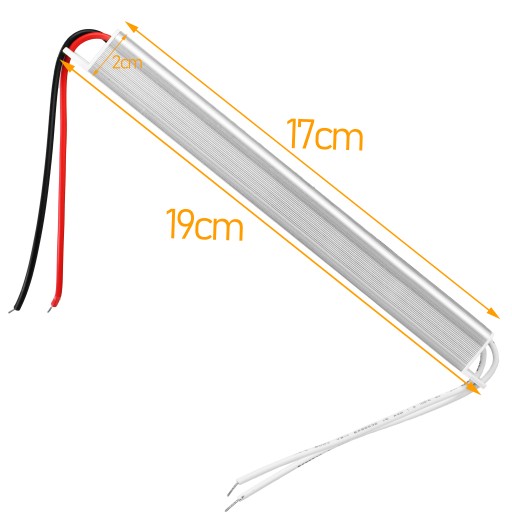 12V LED napájací zdroj pre 24W ultratenké tenké mini prúžky