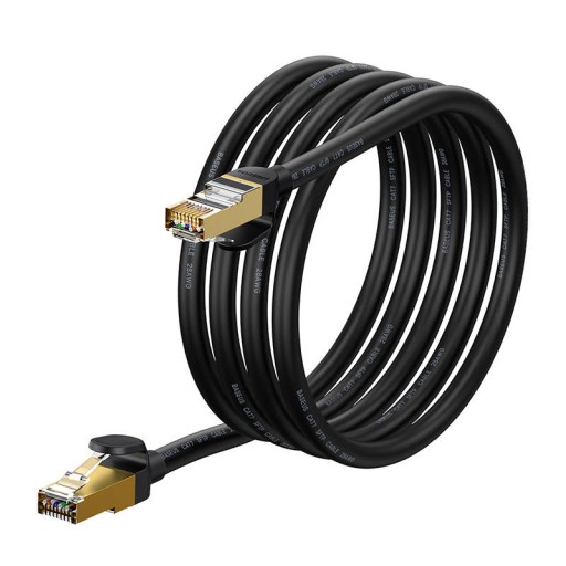 BASEUS INTERNETOVÝ KÁBEL ETHERNETOVÝ LAN KÁBEL RJ45 CAT.7 10 GBPS 2M