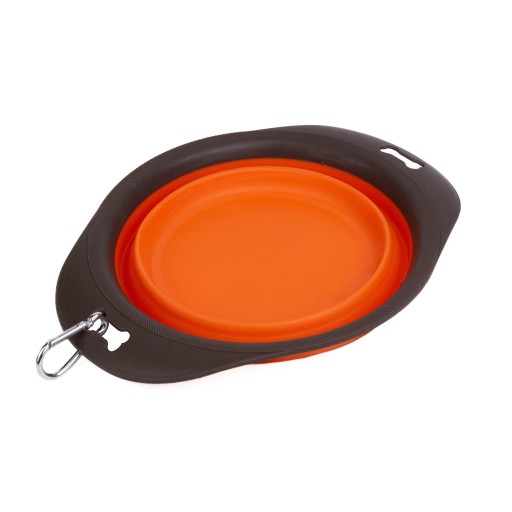 Skladacia SILIKONOVÁ MISKA pre psov a mačky, MALÁ, 0,3L